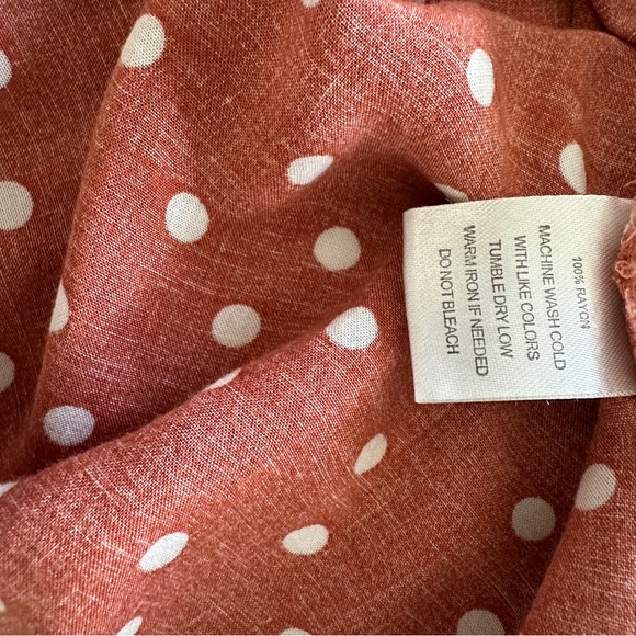 Orange Polka Dot Dress - Picture 4 of 7